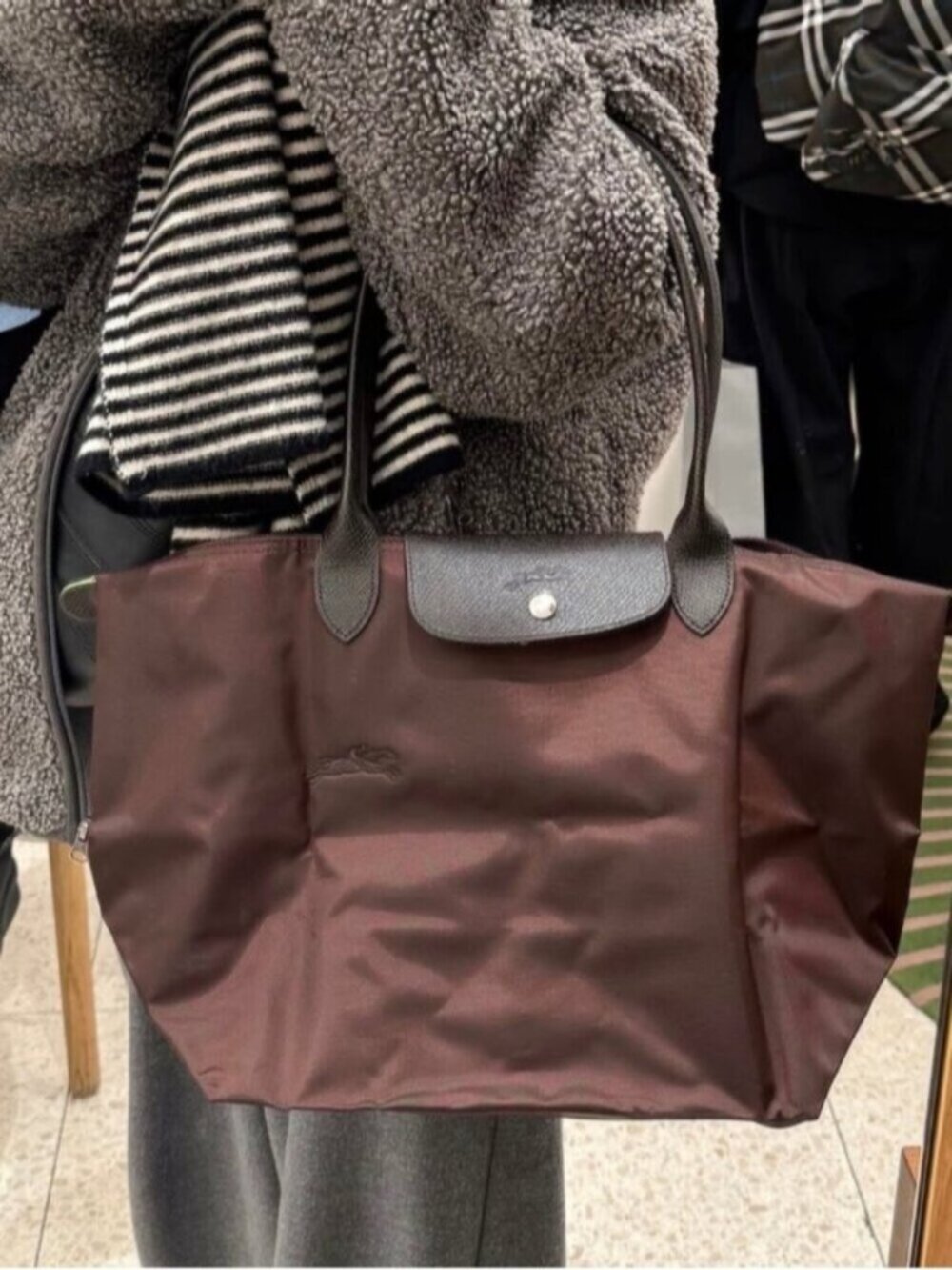 New Longchamp Le Pliage Mocha large